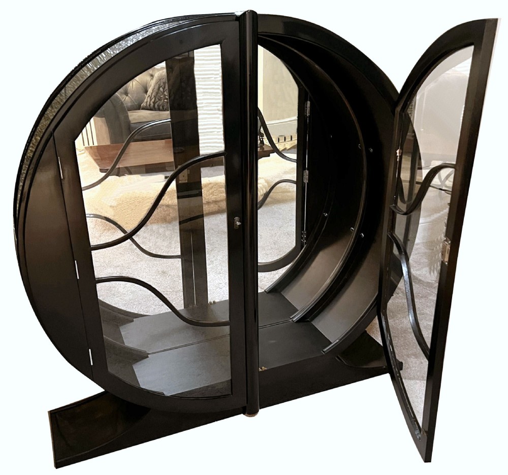 Art Deco Ebonized Display Cabinet, c1930 View II