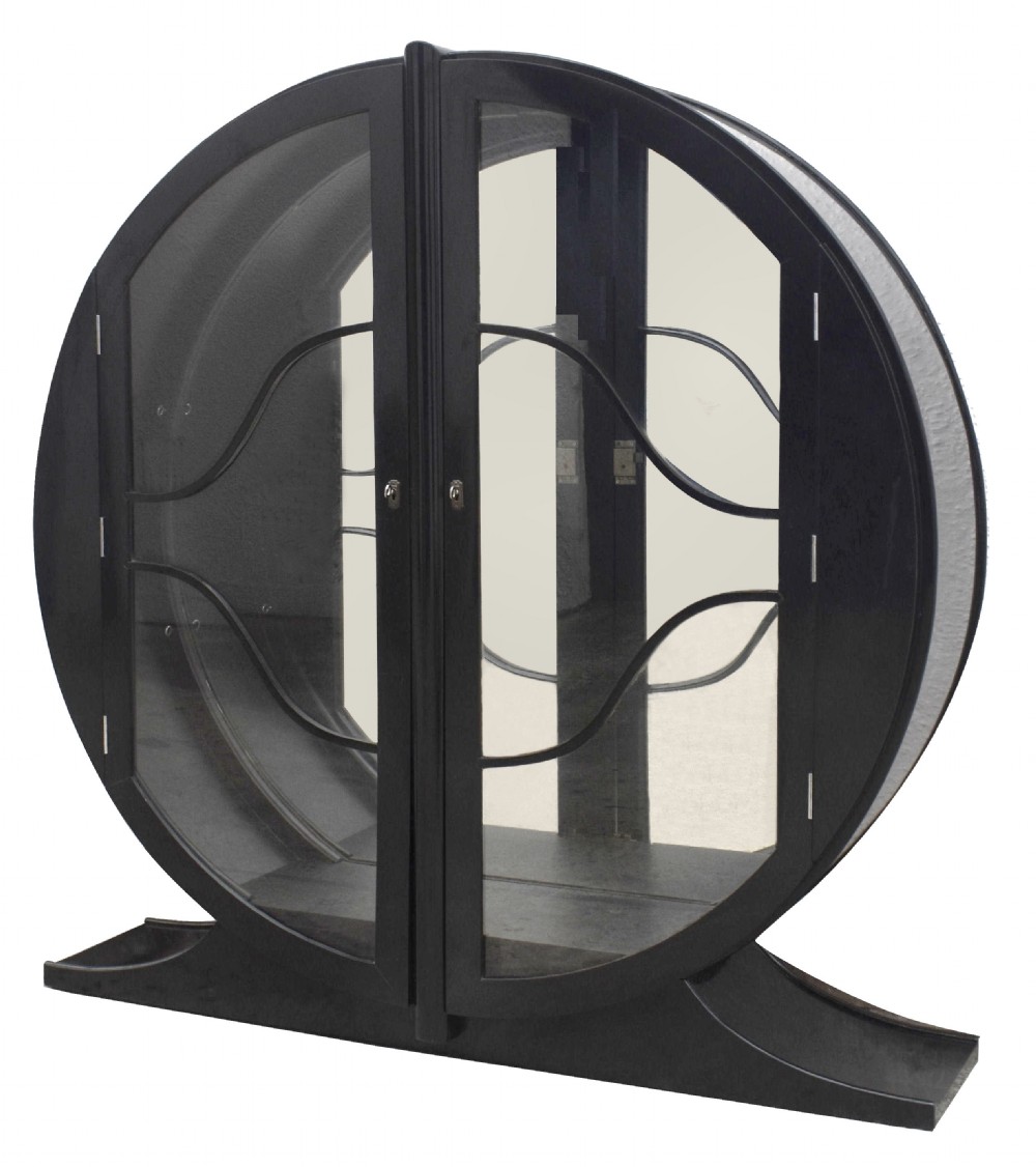 Art Deco Ebonized Display Cabinet, c1930 View XI