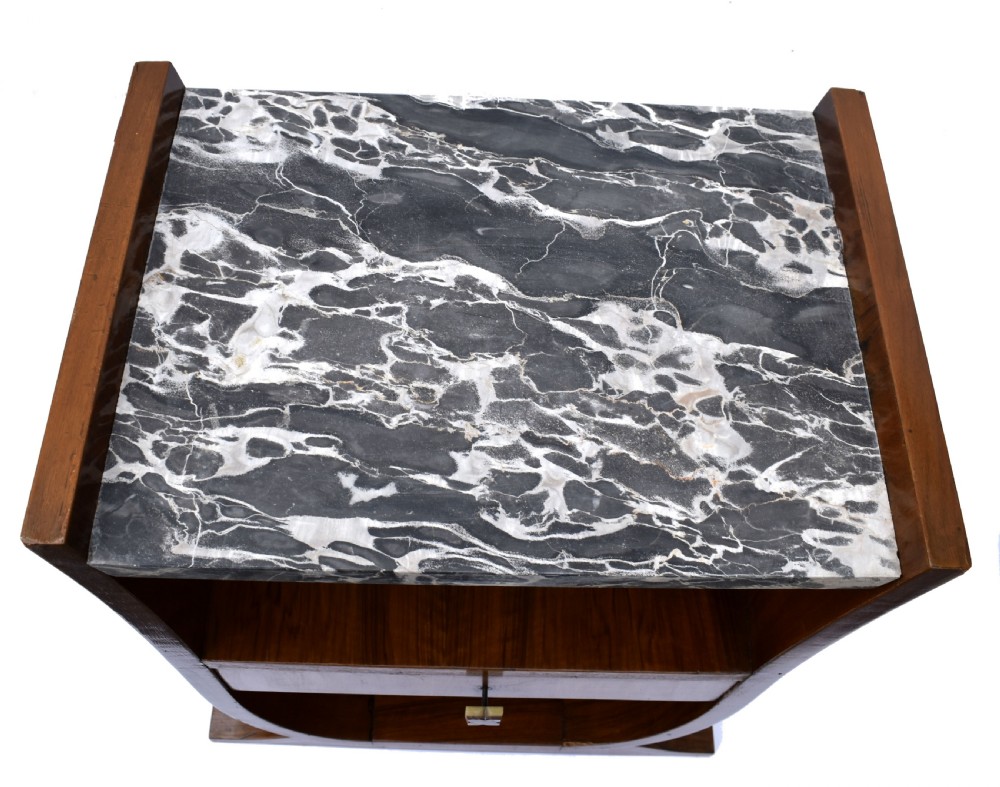 Art Deco U Base Occasional Side Table, c1930 View X