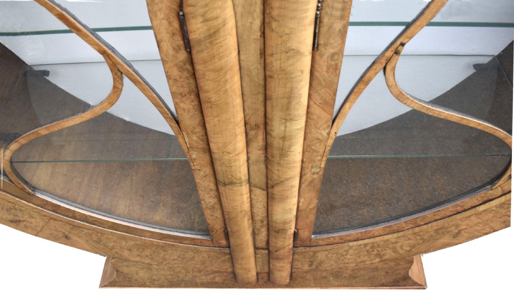 Art Deco Display Cabinet in Walnut, c1930s View V