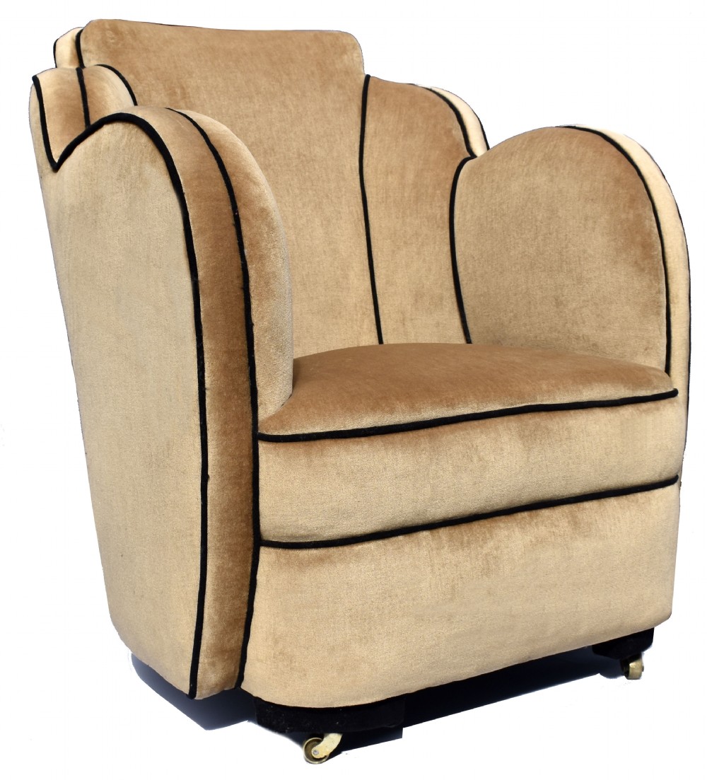 Art Deco Epstein Cloud Back Armchair, c1930 View II