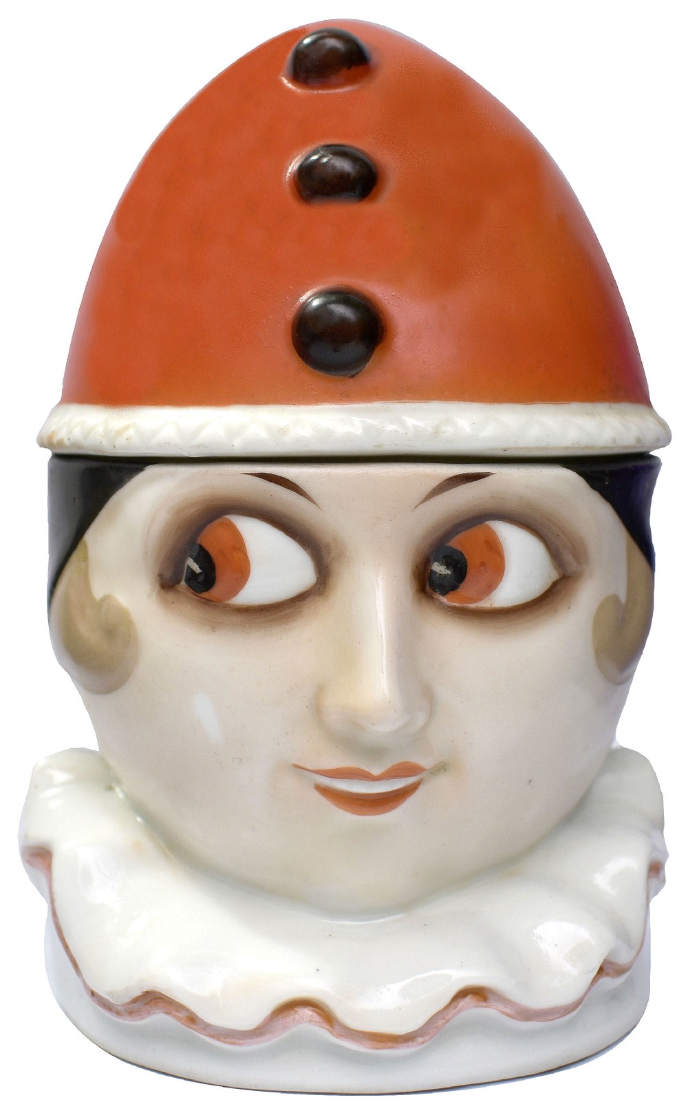 Art Deco Porcelain Lidded Jar, German, c1930