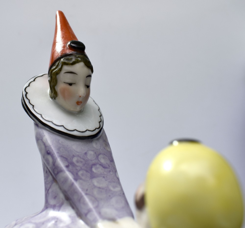 Art Deco Porcelain Novelty Lidded Jar, c1930 View VI