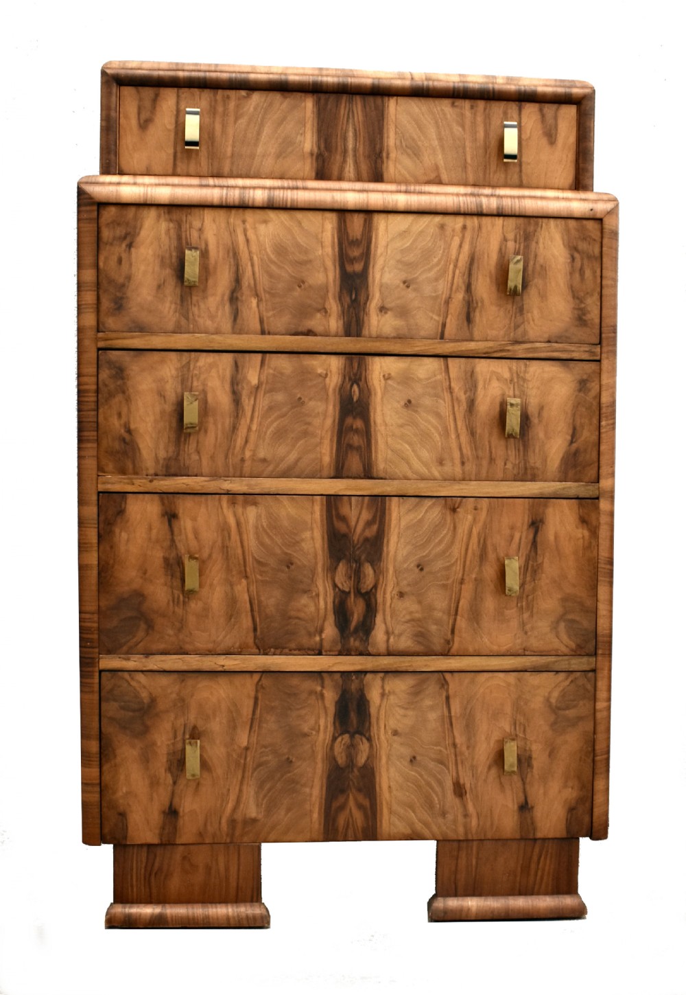 Art Deco Skyscraper Chest Of Five Drawers, c1930