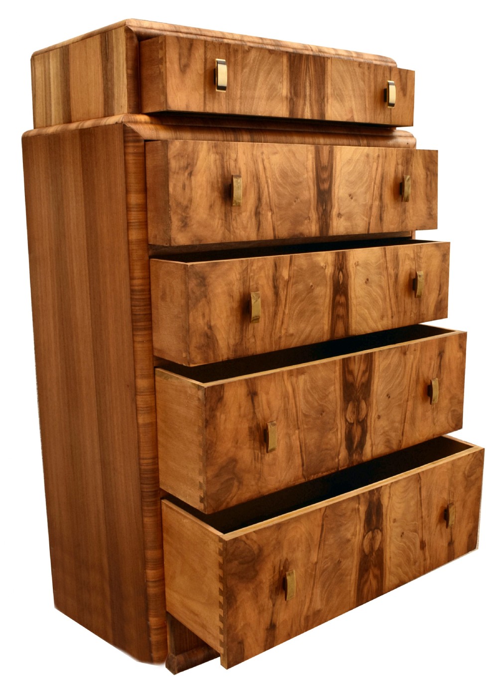 Art Deco Skyscraper Chest Of Five Drawers, c1930 View II