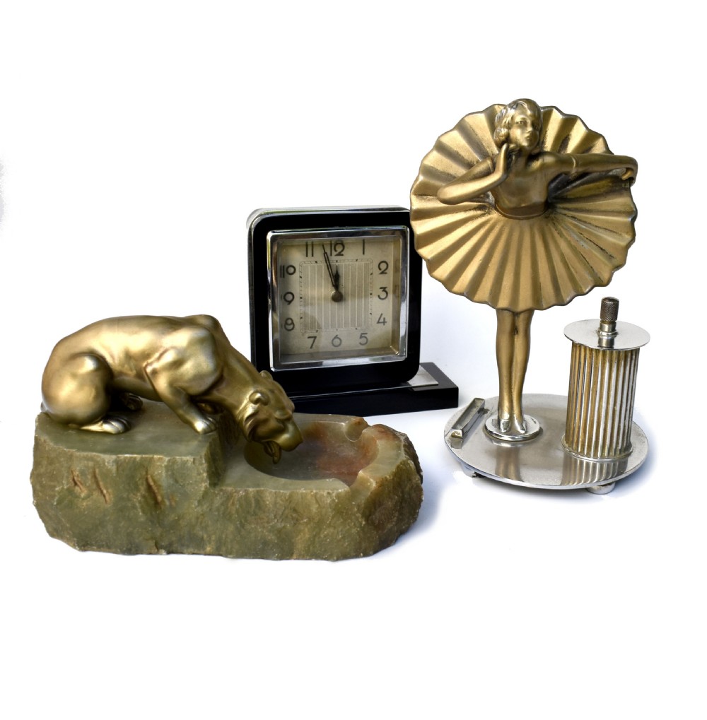 Art Deco Figural Lighter By Dakon, c1930 View IV