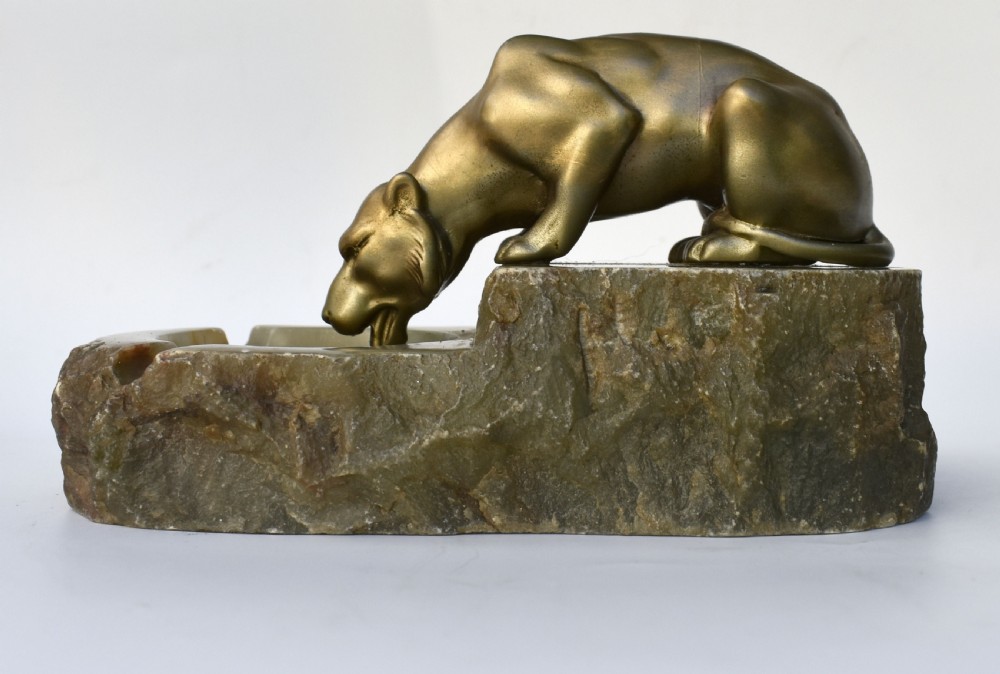 Art Deco Spelter Figural Desk piece, 1930's
