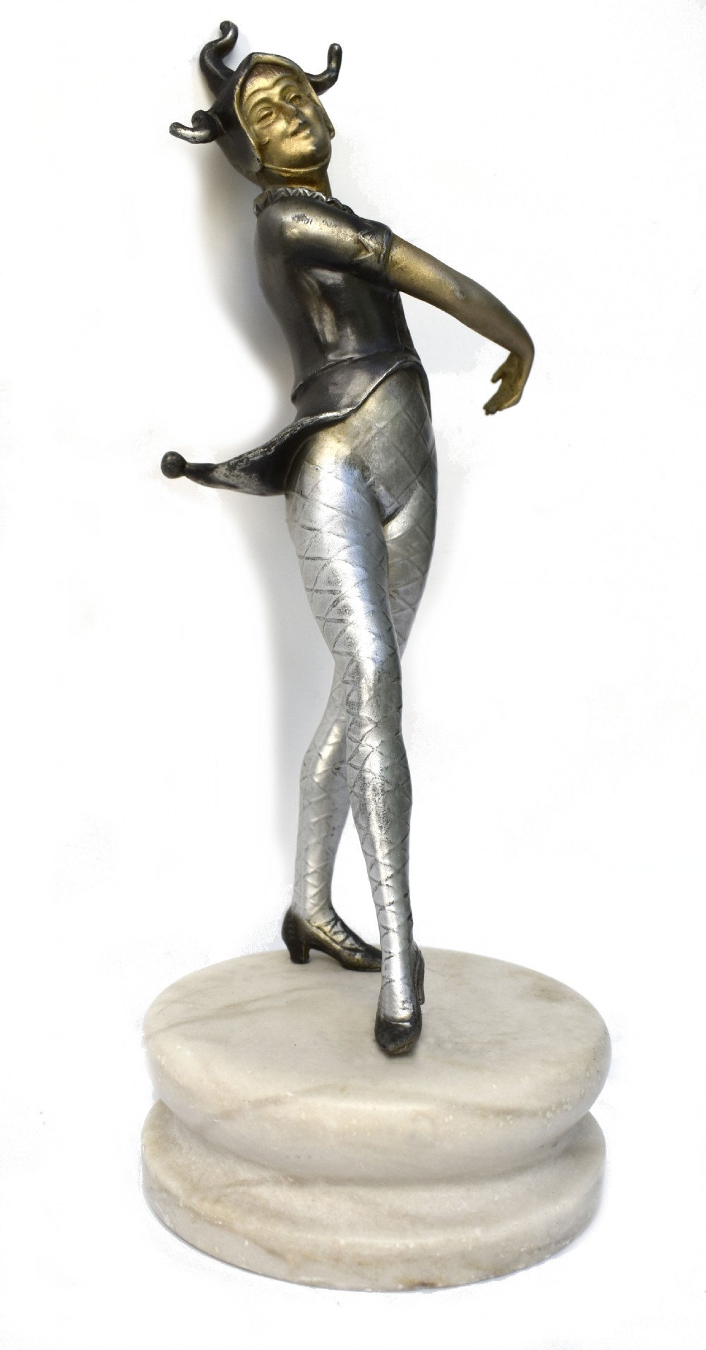 Art Deco Spelter 'Court Jester' Figure, c1930 View II