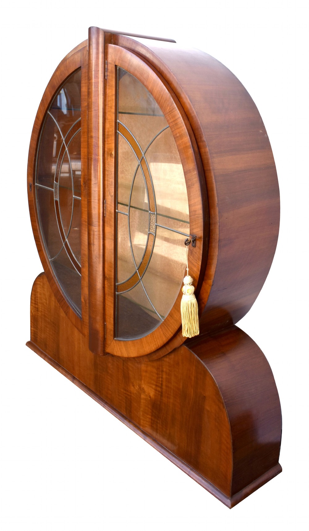 Art Deco  Circular Leaded Glass Display Cabinet, c1930 View II
