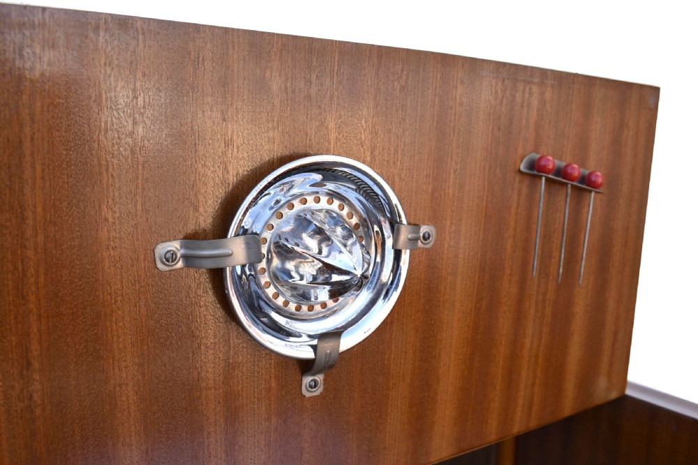 Art Deco Walnut Upright Cocktail Cabinet, c1930 View VI