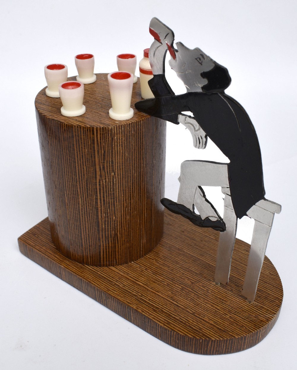 Art Deco Novelty Cocktail Sticks 'Drunken Bar' By Sudre, French, 1930's View IV