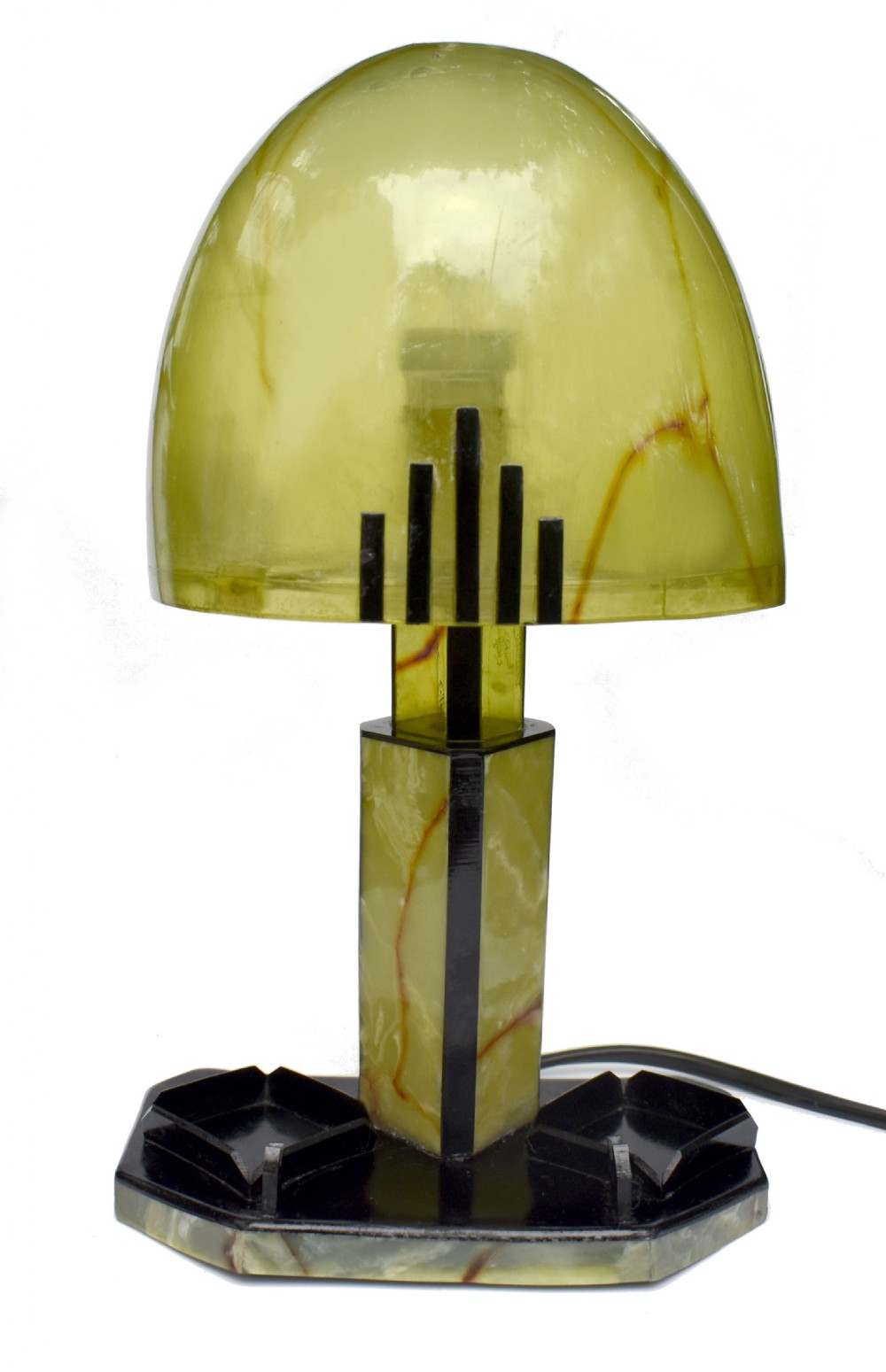 Art Deco Original Acrylic Table Lamp, C1930