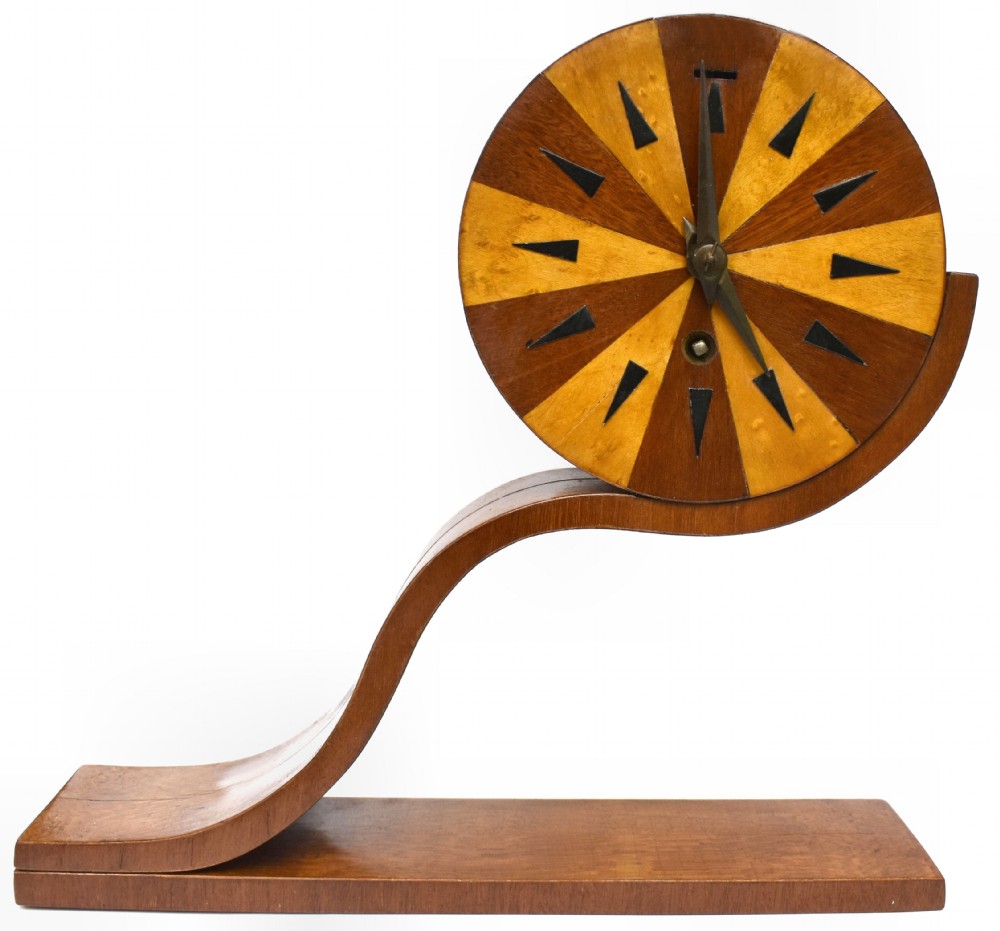 Art Deco 8 Day Mantle Clock, Serviced, Made By Smiths, C1930