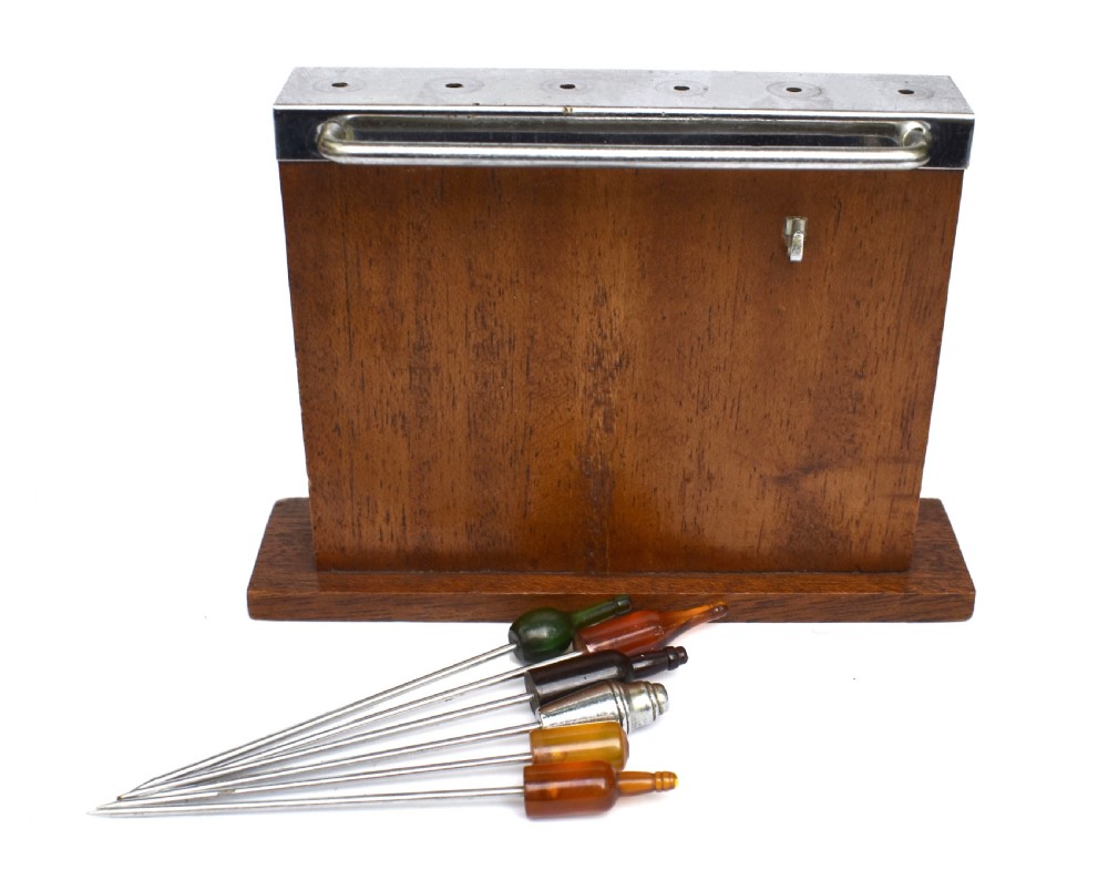Art Deco Novelty Cocktail Sticks Set, USA, 1930's View II