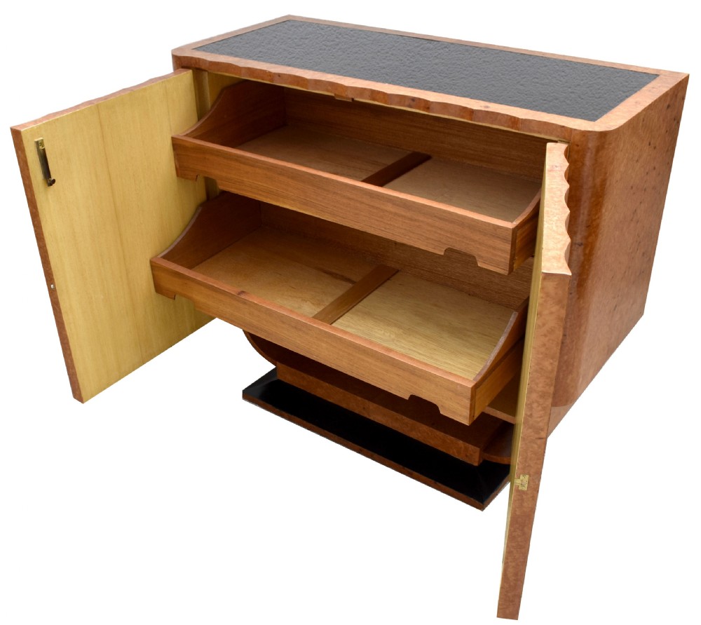 Art Deco Matching Pair Of U Base Console Tables, c1930 View IX