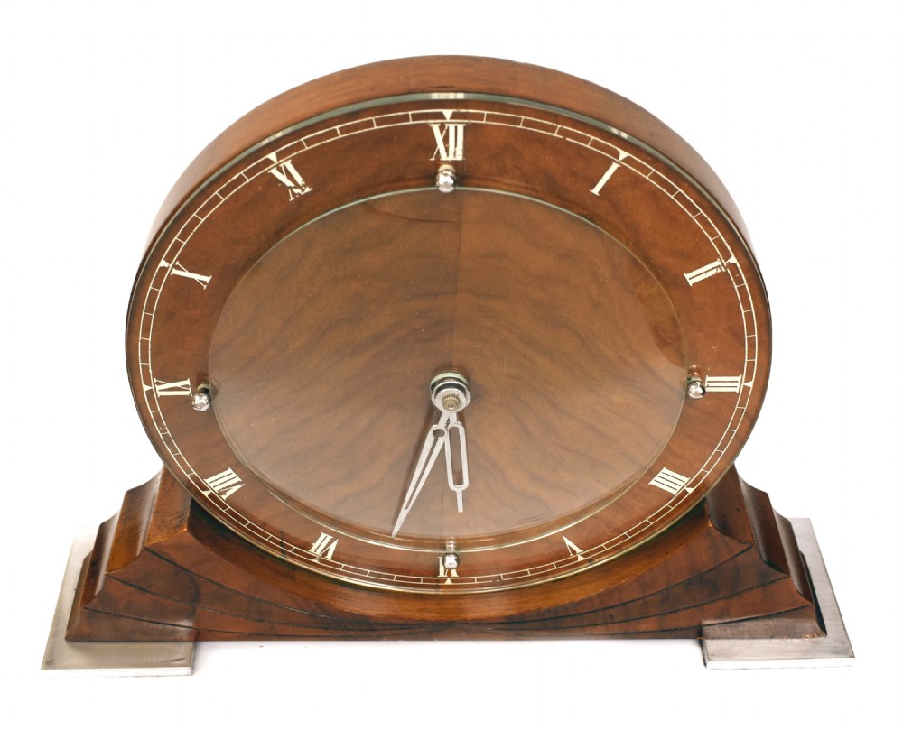 Art Deco Mantle Clock By Ferranti, c1938 View II