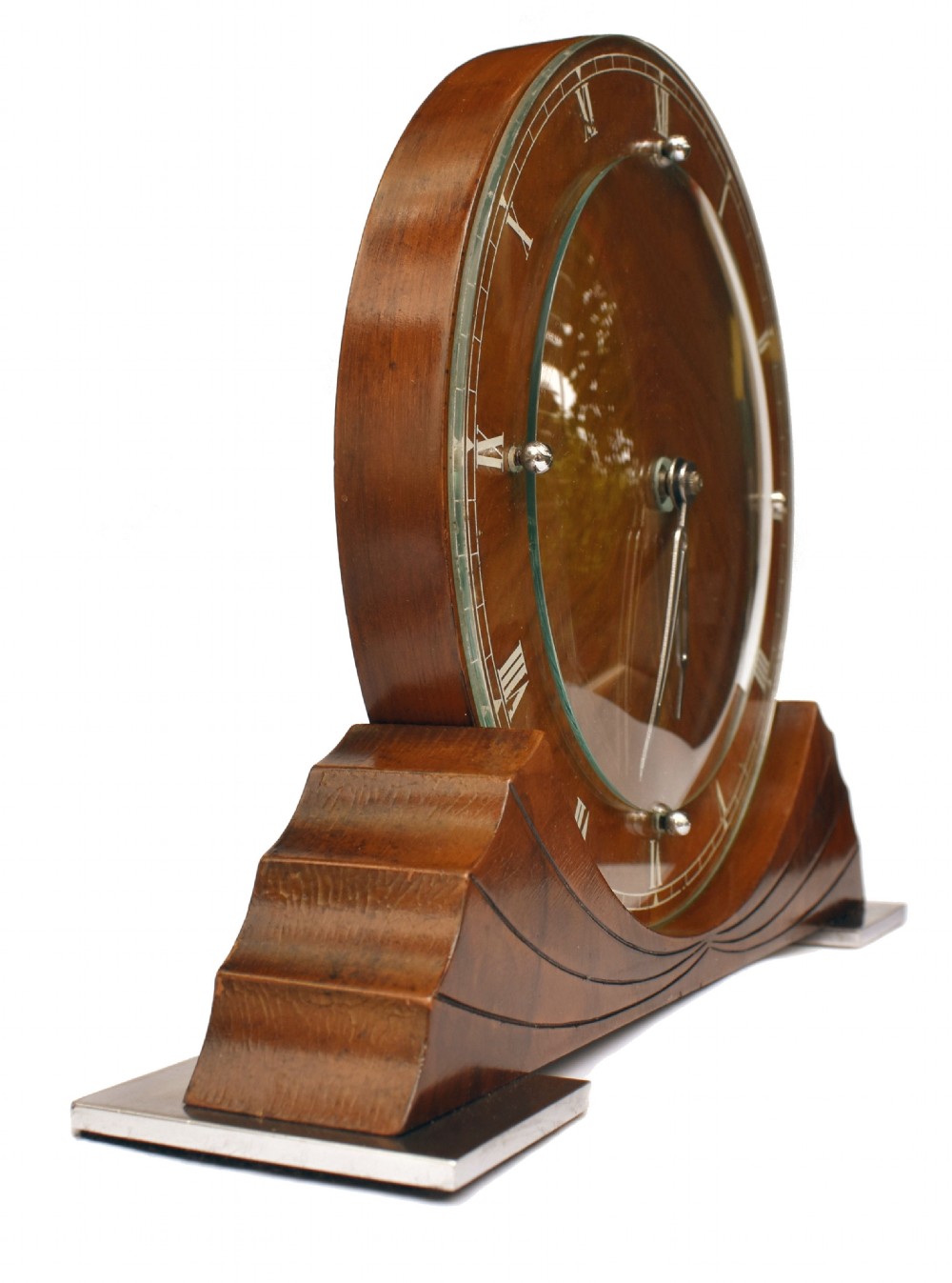 Art Deco Mantle Clock By Ferranti, c1938 View V