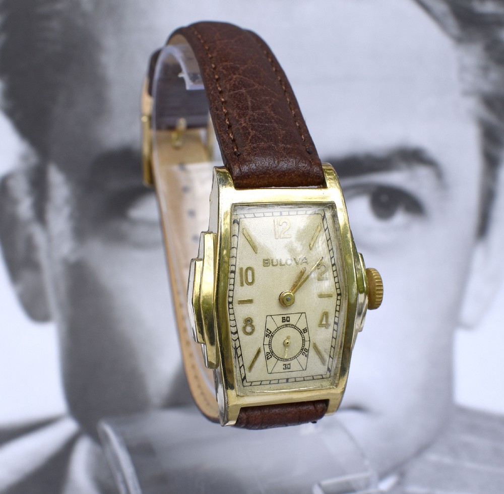 Art Deco, c1937, Bulova American Clipper Gents Wristwatch, Newly Serviced View VI