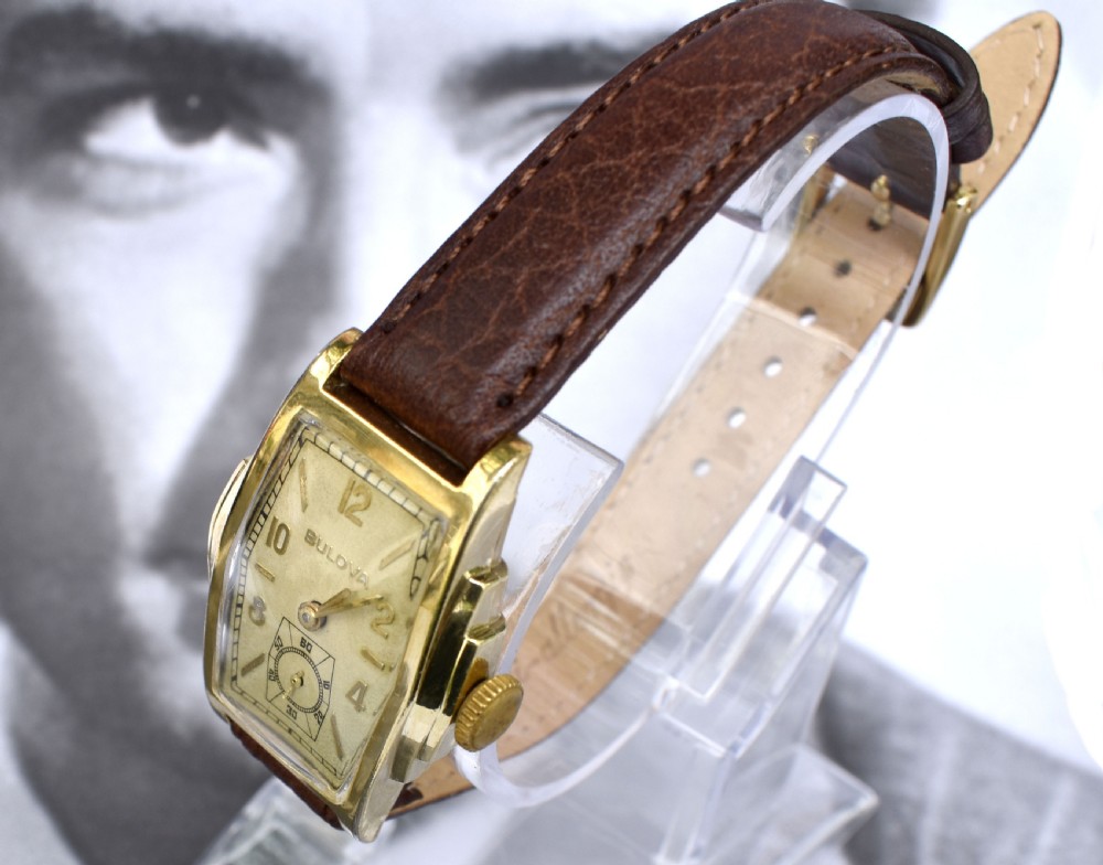 Art Deco, c1937, Bulova American Clipper Gents Wristwatch, Newly Serviced View IX