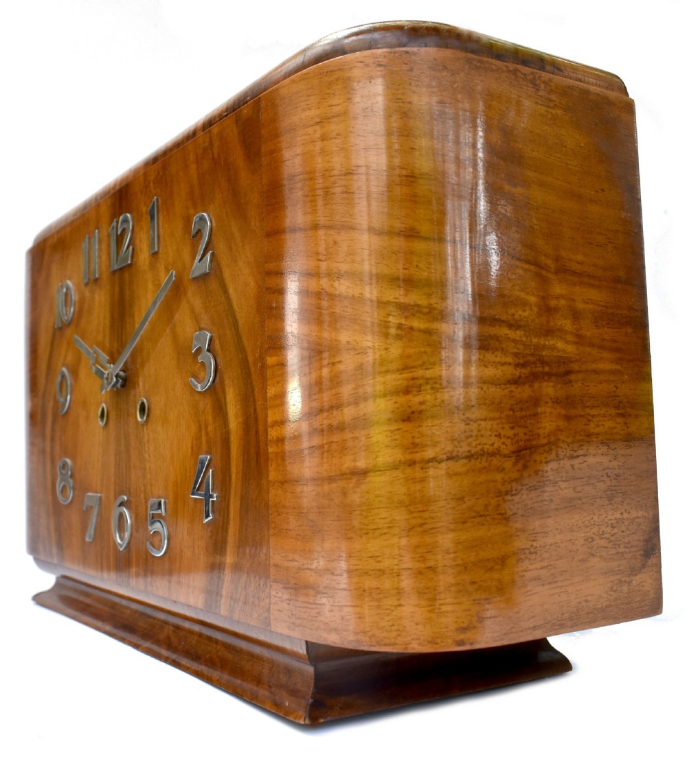 Art Deco Very Large Mantle Clock, German, c1930 View VI