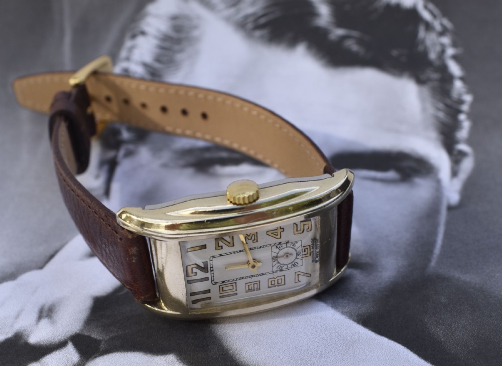 Art Deco Gents Gruen Swiss Watch, serviced, c1930's View IX