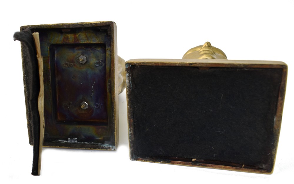 Art Deco Female Bust Bookends By Frankart Inc, c1930 View V