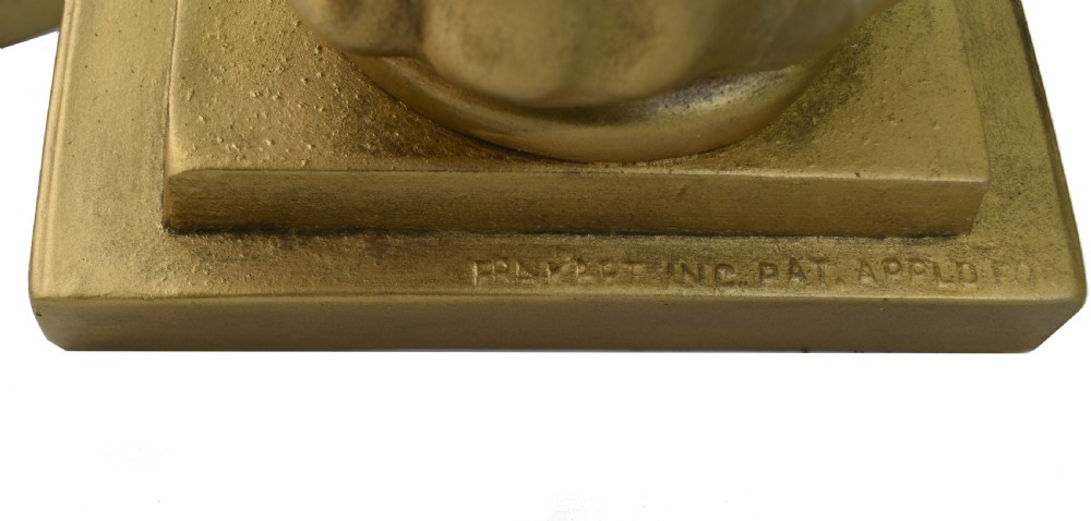 Art Deco Female Bust Bookends By Frankart Inc, c1930 View XI