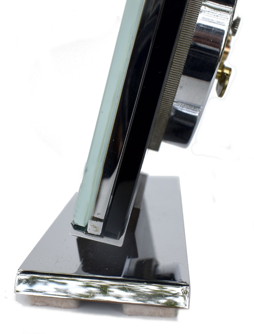 Art Deco Chrome Looping 8 Day Mantel Clock, 1930 View II