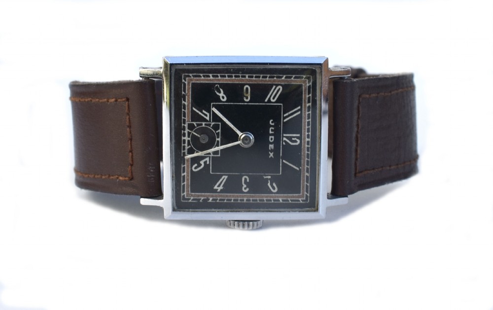 Art Deco Gents Manual Wristwatch by French Watchmakers Judex, c1930 View IX