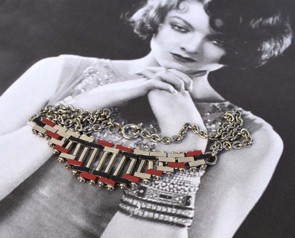 Art Deco 1930's Necklace by Jakob Bengel, Germany View II