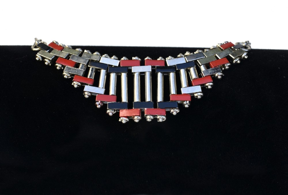 Art Deco 1930's Necklace by Jakob Bengel, Germany View VIII