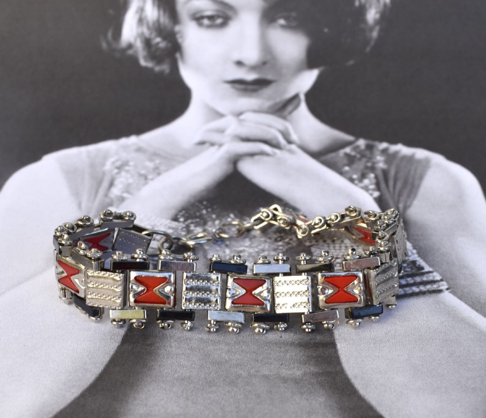 Art Deco 1930's Bracelet by Jakob Bengel, Germany View IV