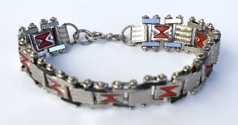 Art Deco 1930's Bracelet by Jakob Bengel, Germany View IX