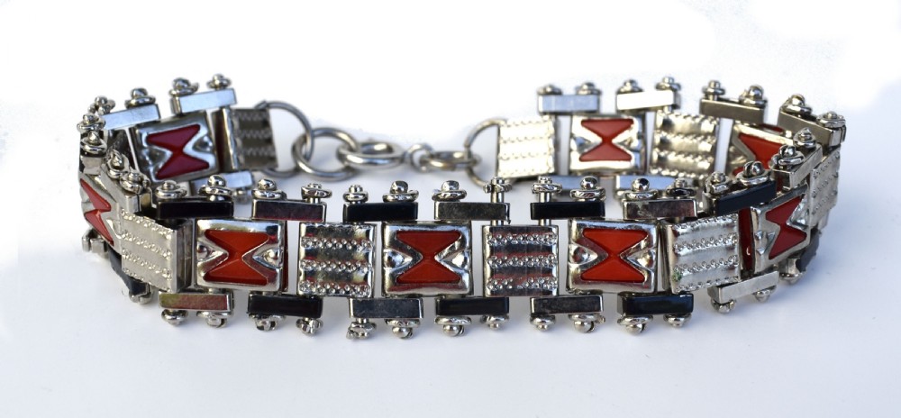 Art Deco 1930's Bracelet by Jakob Bengel, Germany View XII