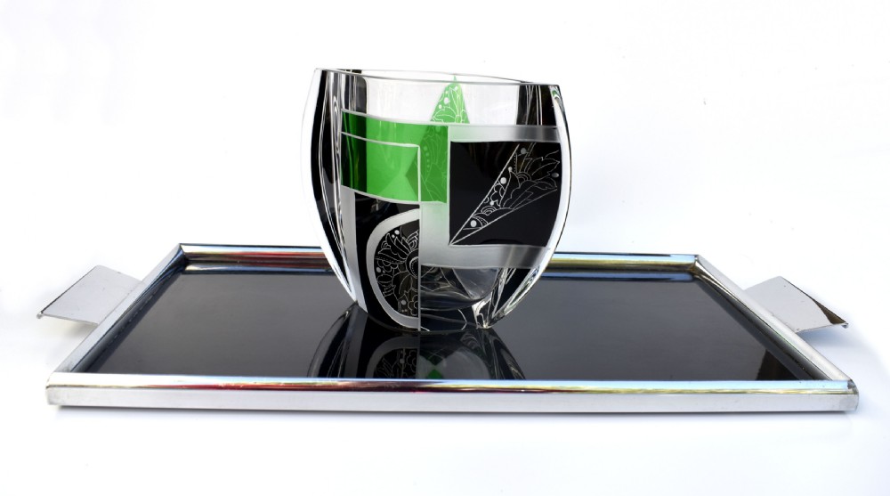Art Deco Large Modernist Serving Tray,  c1930 View III