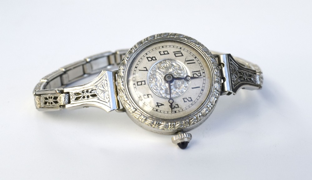 Art Deco Ladies Manual Watch By Swiss Watchmakers Erima, c1930 View IV