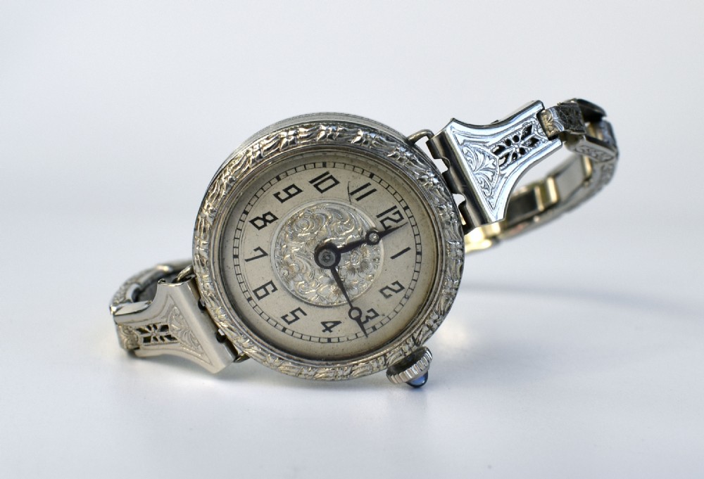 Art Deco Ladies Manual Watch By Swiss Watchmakers Erima, c1930 View V