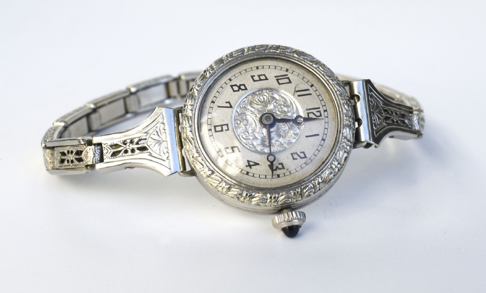 Art Deco Ladies Manual Watch By Swiss Watchmakers Erima, c1930 View XII