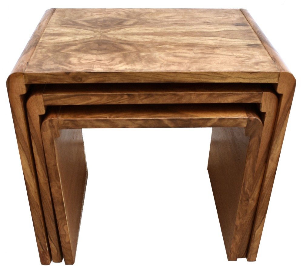 Art Deco H & L Epstein Set of Three Nest of Tables, c1930s  View VIII