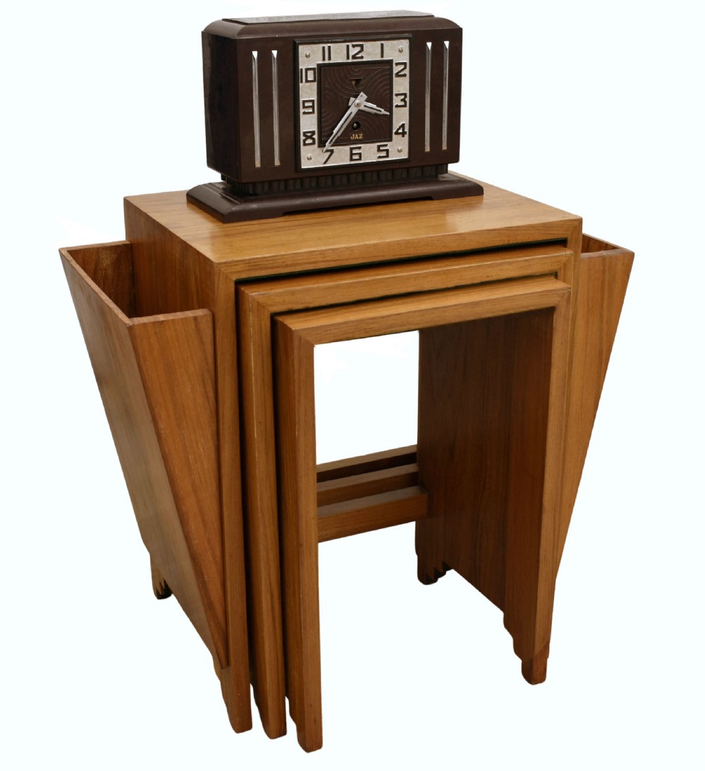 Art Deco Skyscraper Nest Of Three Tables , c1930 View II