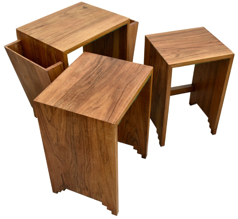 Art Deco Skyscraper Nest Of Three Tables , c1930 View IV