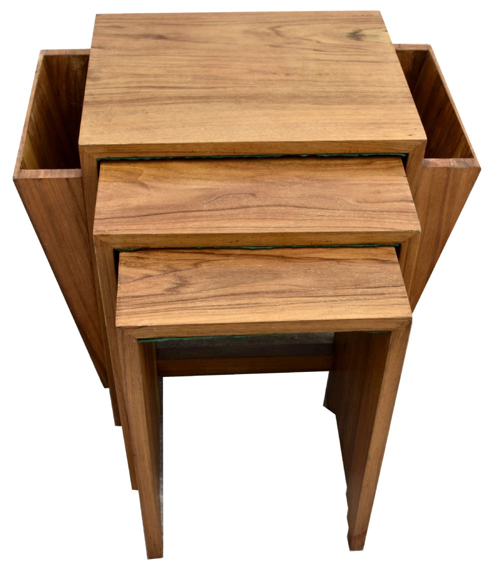 Art Deco Skyscraper Nest Of Three Tables , c1930 View V