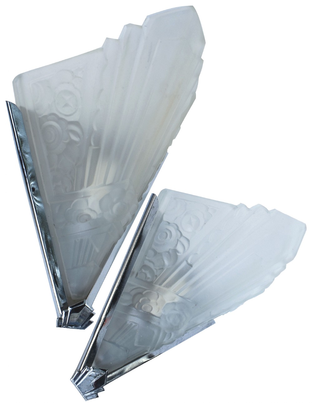 Art Deco Slip Shade Pair Of Wall Lights, c1930 View VI