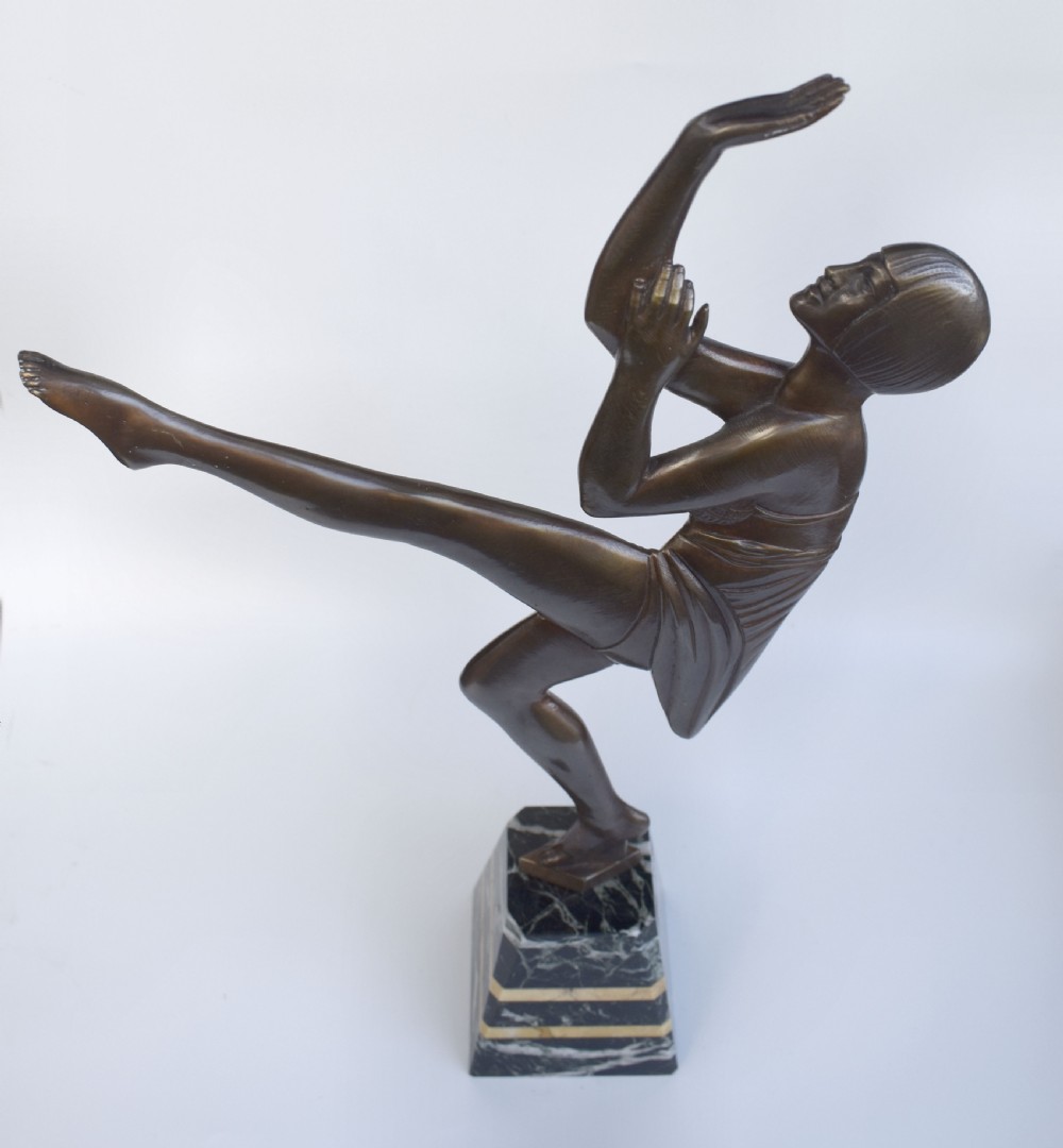 Art Deco Female Two Dimensional Figural Dancer, c1930 View IX