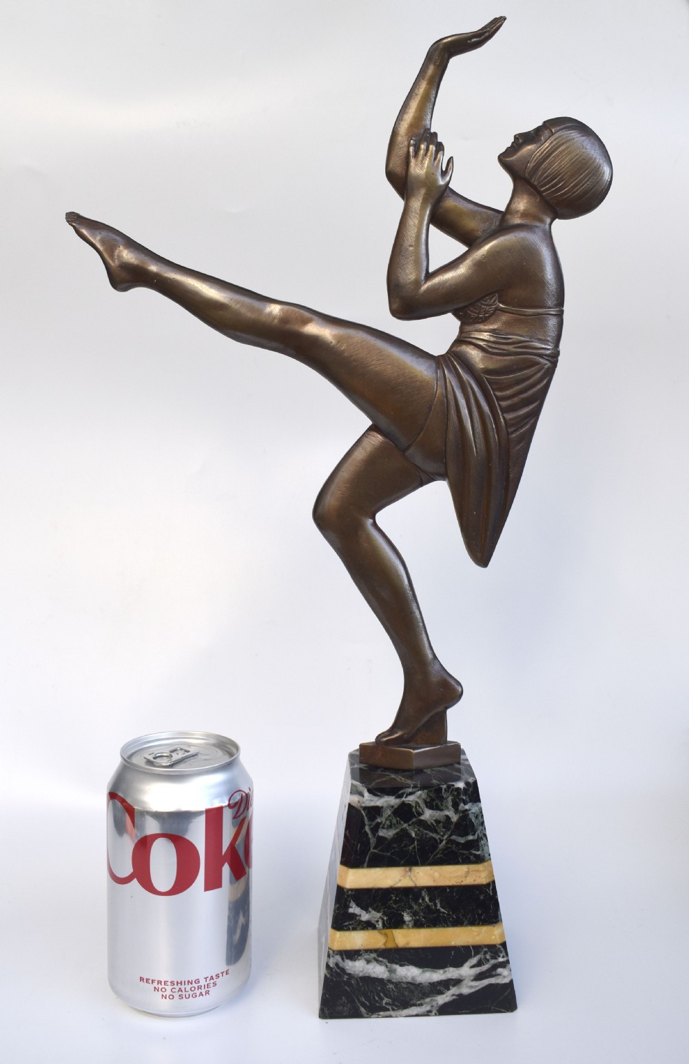 Art Deco Female Two Dimensional Figural Dancer, c1930 View XI