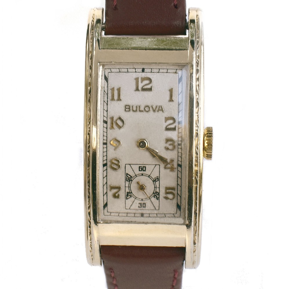  Art Deco Gents 10K GF Watch By Bulova, USA, c1938 