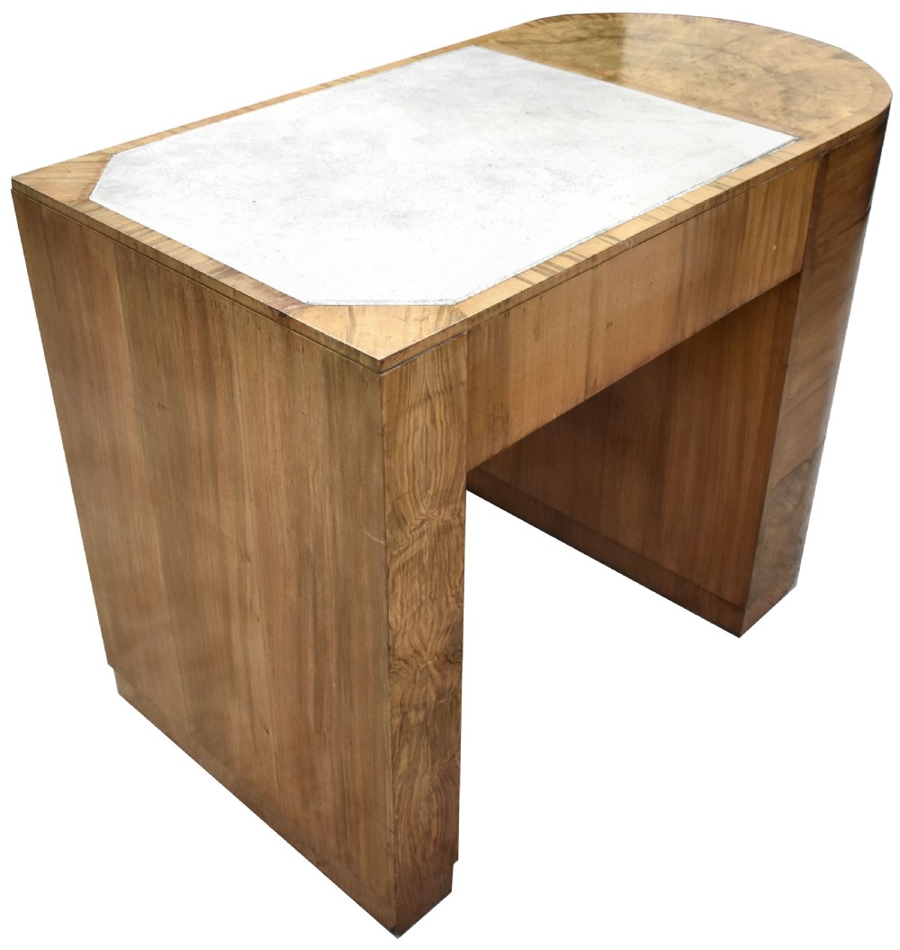 Art Deco Walnut Desk & Chair, c1930's View IV