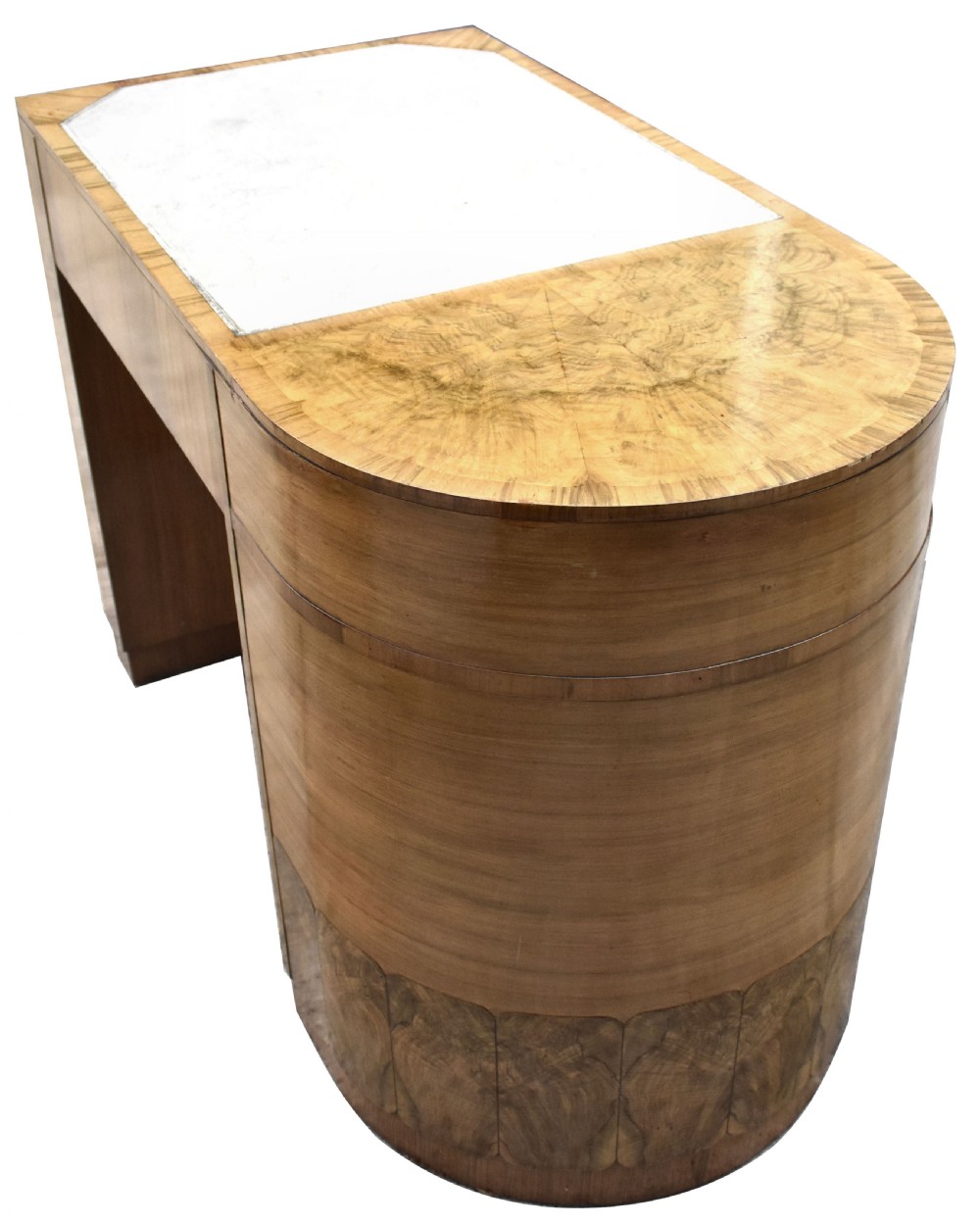 Art Deco Walnut Desk & Chair, c1930's View V