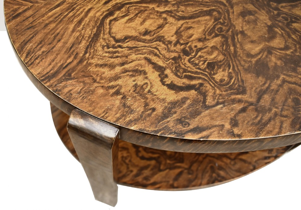 Art Deco Two Tier Oval Occasional Table, c1930 View IV