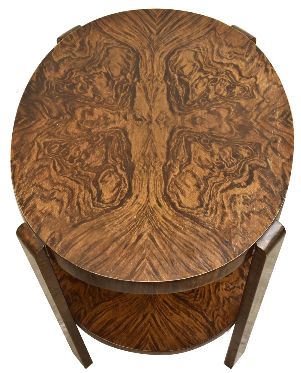 Art Deco Two Tier Oval Occasional Table, c1930 View VII